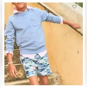 Janie and Jack OUTFIT Boys Button up Shirt and Swim Trunks